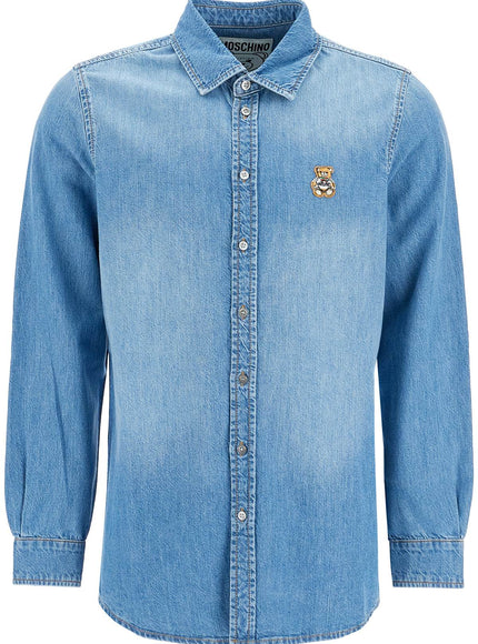 Moschino denim shirt with patch details