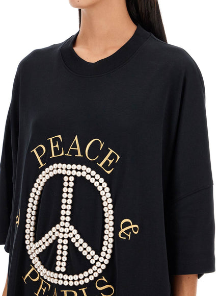 Moschino "peace & pearls t-shirt