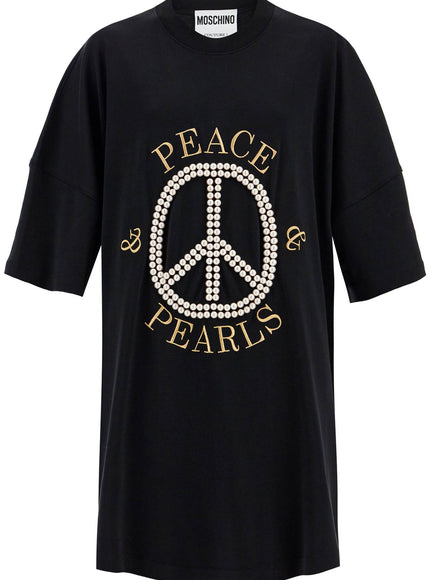 Moschino "peace & pearls t-shirt