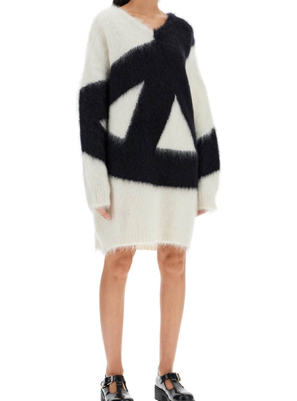 Moschino brushed knit dress