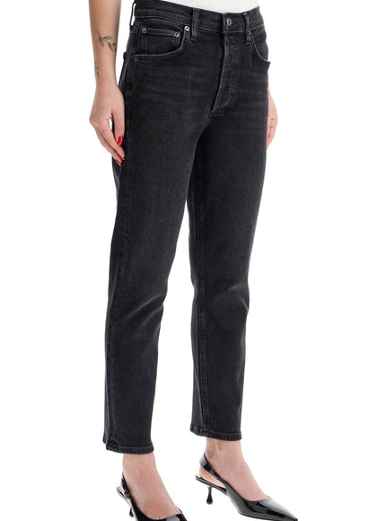 Agolde cropped riley jeans by