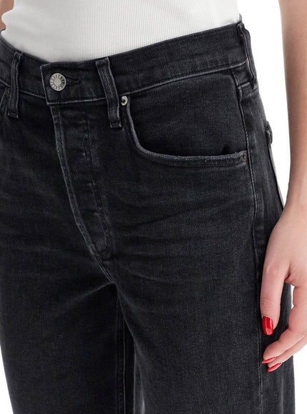 Agolde cropped riley jeans by