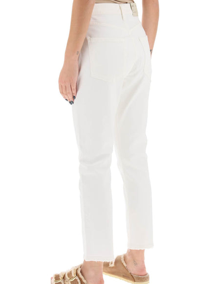 Agolde riley high-waisted cropped jeans