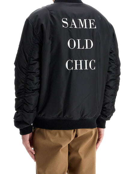 Moschino "bomber jacket with time