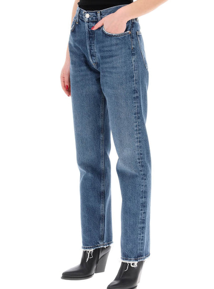 Agolde straight leg jeans from the 90's with high waist