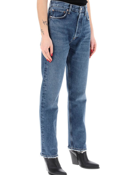 Agolde straight leg jeans from the 90's with high waist