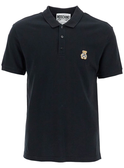 Moschino polo shirt with teddy bear application