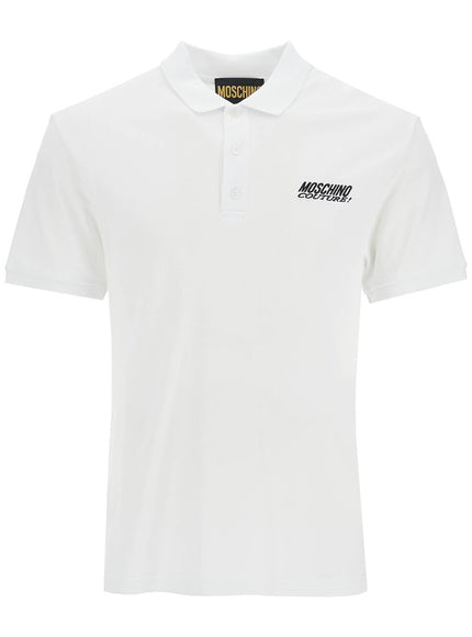 Moschino polo shirt with embroidered logo