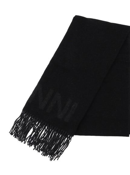 Ganni Logo Lettering Scarf