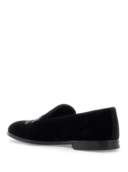 Dolce & Gabbana embroidered velvet loafers