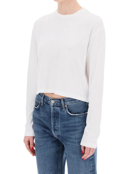 Agolde "cropped long-sleeved mason t