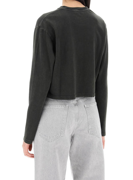 Agolde "cropped long-sleeved mason t