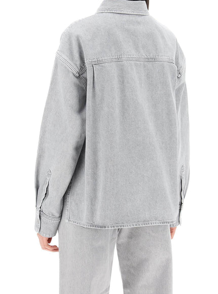 Agolde gwen denim shirt for women