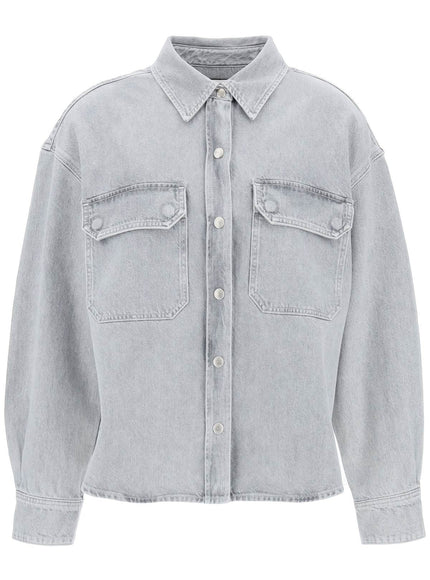 Agolde gwen denim shirt for women