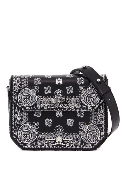 Amiri bandana embroidered crossbody bag with shoulder