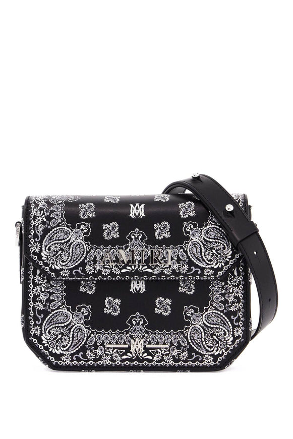 Amiri bandana embroidered crossbody bag with shoulder