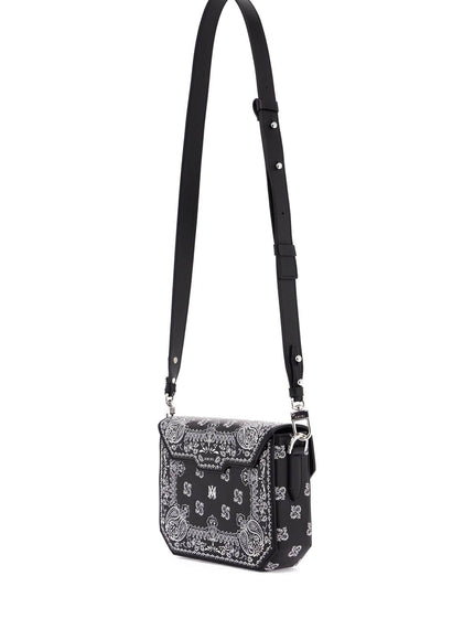 Amiri bandana embroidered crossbody bag with shoulder