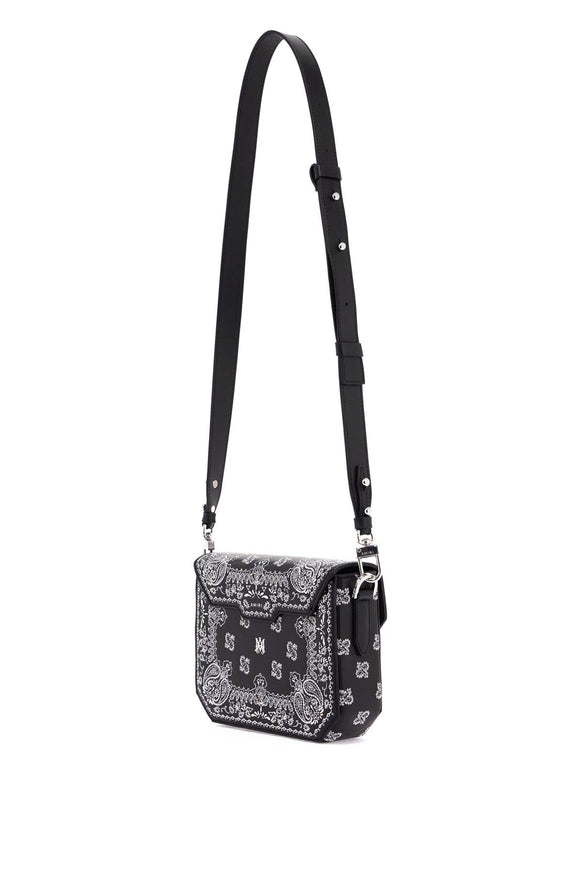 Amiri bandana embroidered crossbody bag with shoulder