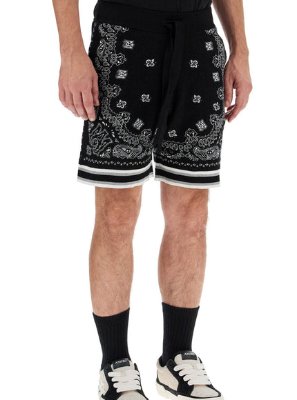 Amiri knitted bandana bermuda shorts