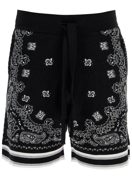 Amiri knitted bandana bermuda shorts