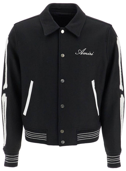 Amiri bones varsity jacket