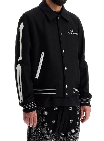 Amiri bones varsity jacket