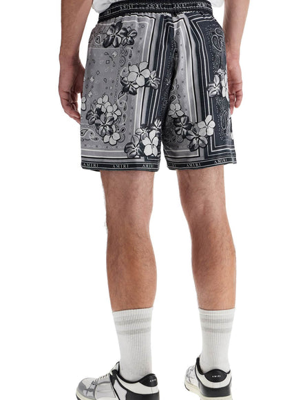 Amiri silk bandana print bermuda shorts