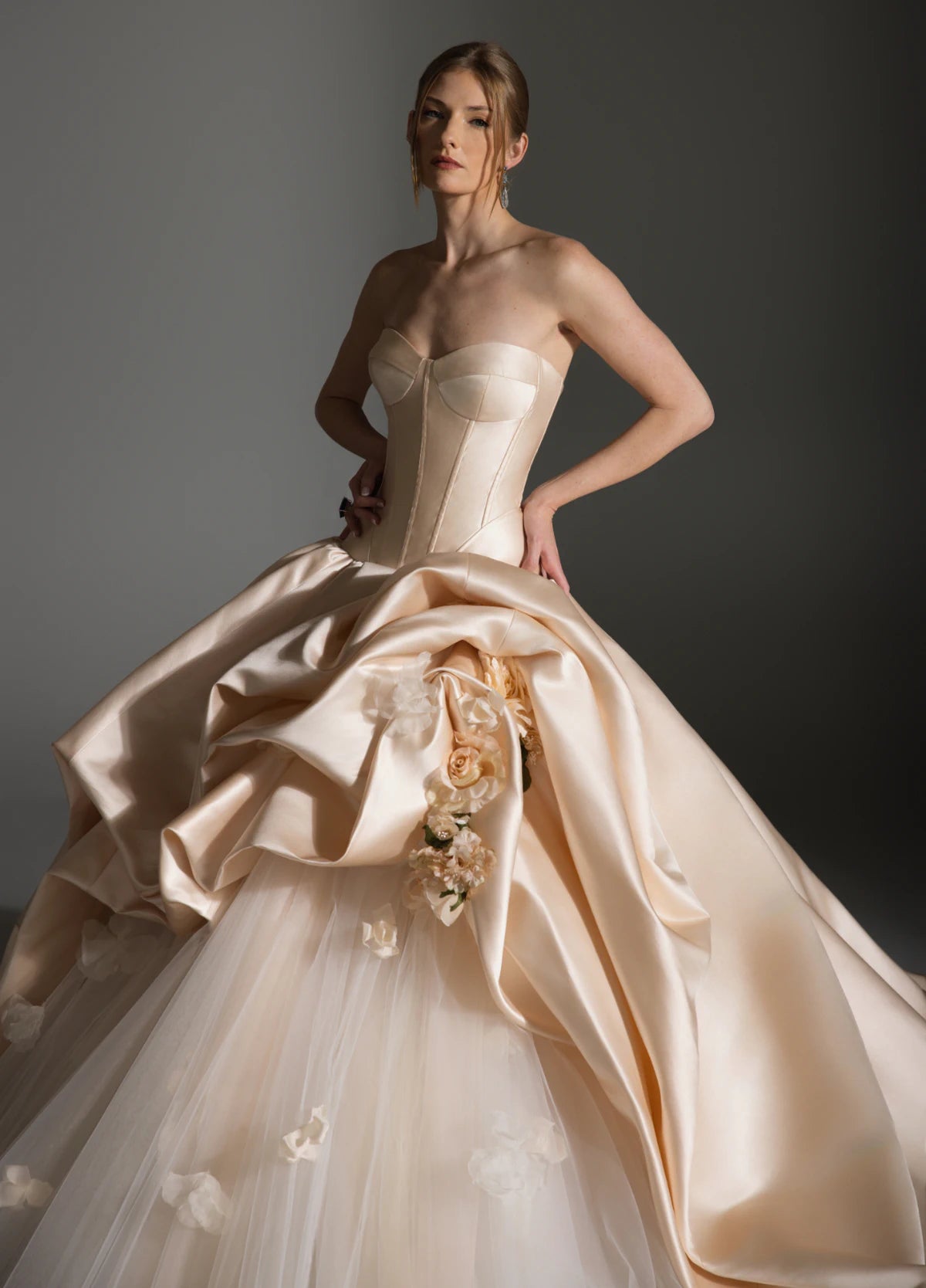 Lazaro Maison Perez Astor Blush Ball Gown