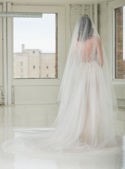 1901 Two-Tier Cathedral Handkerchief Veil