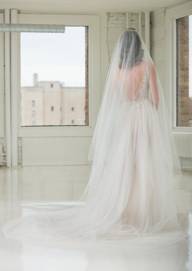 Ariel Taub 1901 Two-Tier Cathedral Veil