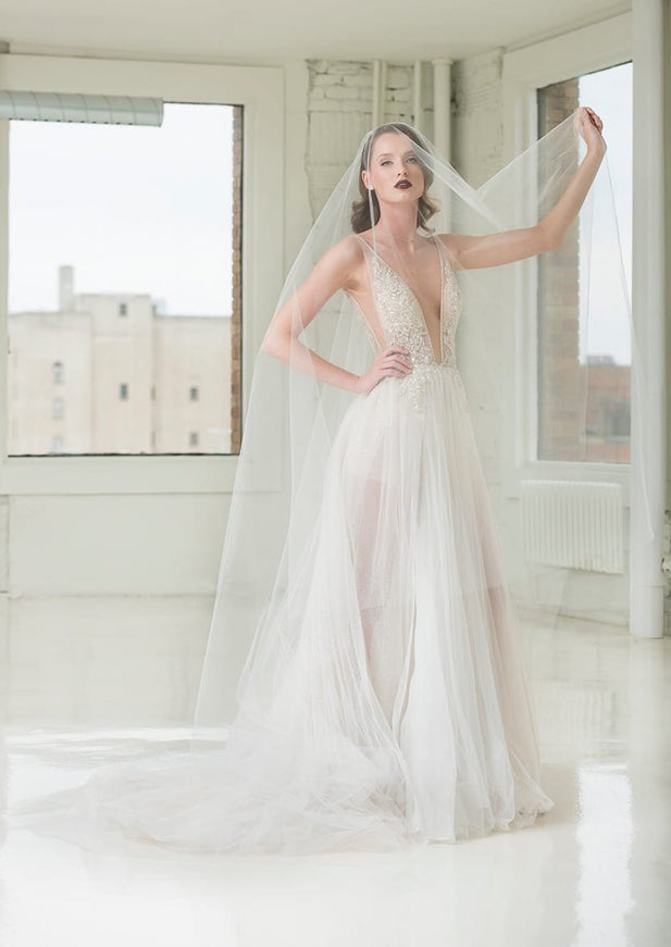 Ariel Taub 1901 Two-Tier Cathedral Veil