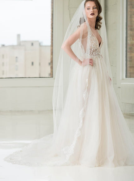 Fiona Cathedral Lace Veil