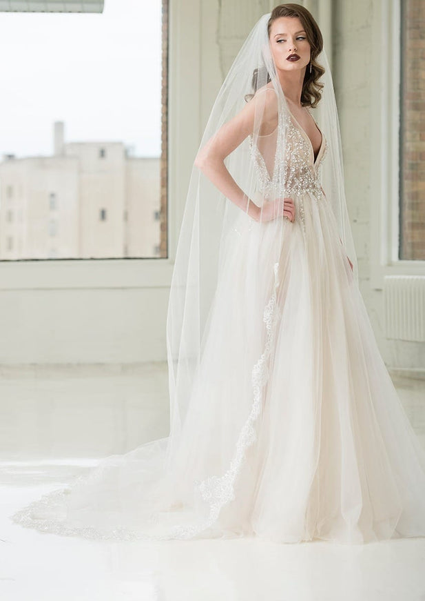 Ariel Taub Fiona Cathedral Lace Veil