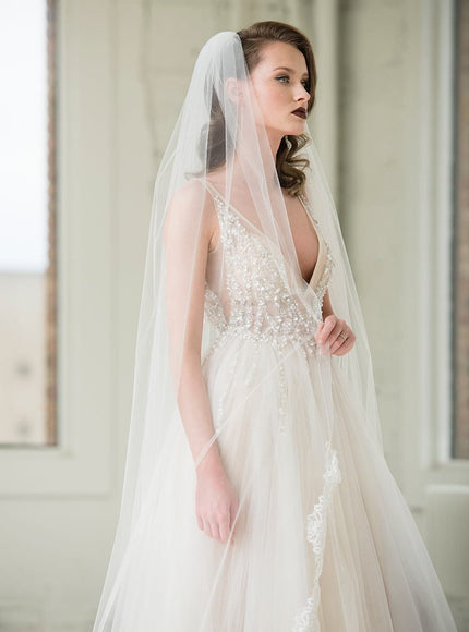 Fiona Cathedral Lace Veil