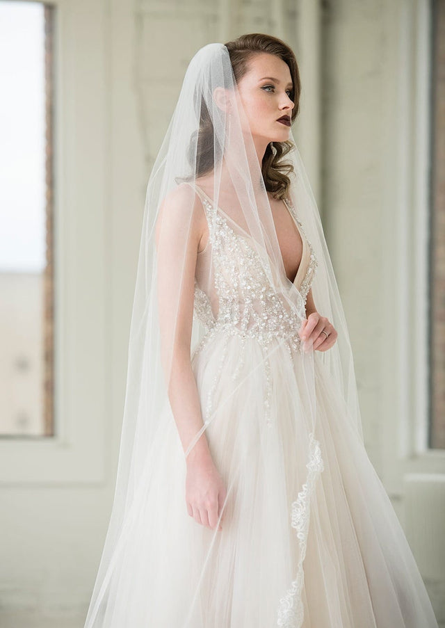 Fiona Cathedral Lace Veil