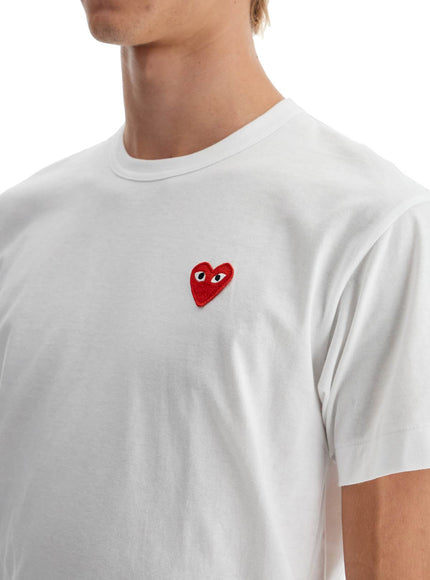 Comme Des Garcons Play unisex heart patch t-shirt with