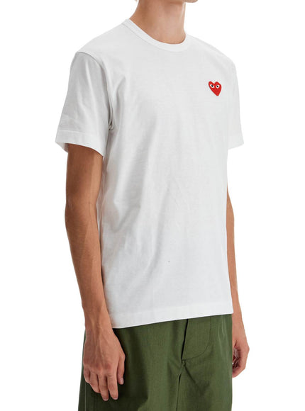 Comme Des Garcons Play unisex heart patch t-shirt with