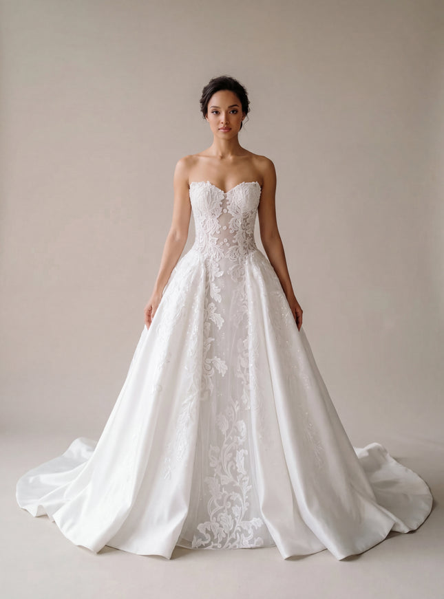Ellie Belle Adeline Lace Ballgown Wedding Dress