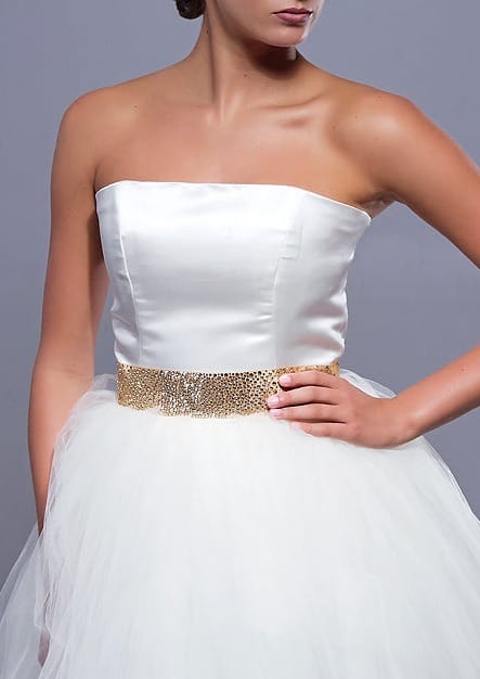 Astra Wide Crystal Belt