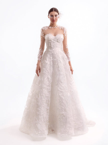 Gemy Maalouf Dove Gown
