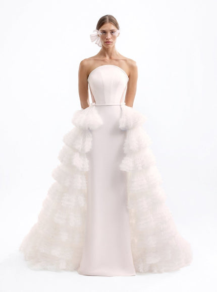 Gemy Maalouf Peacock Gown