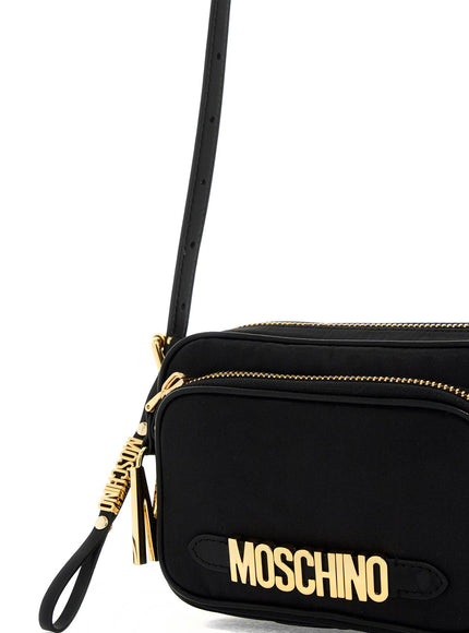 Moschino mini shoulder bag with metal logo