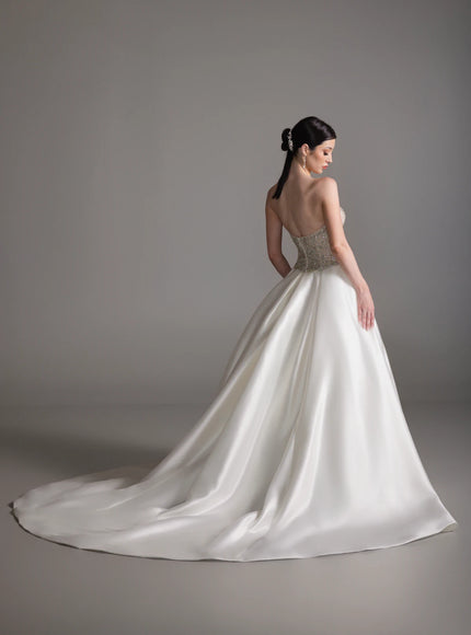 Lazaro Banu Mikado Ball Gown Wedding Dress