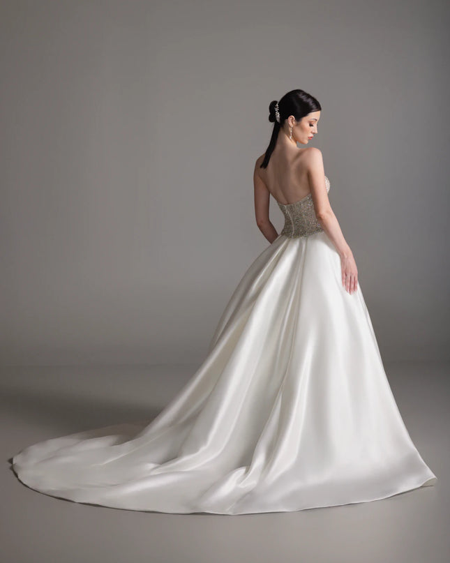 Lazaro Banu Mikado Ball Gown Wedding Dress