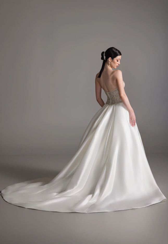 Lazaro Banu Mikado Ball Gown Wedding Dress
