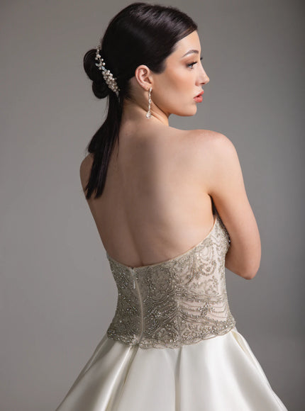 Lazaro Banu Mikado Ball Gown Wedding Dress