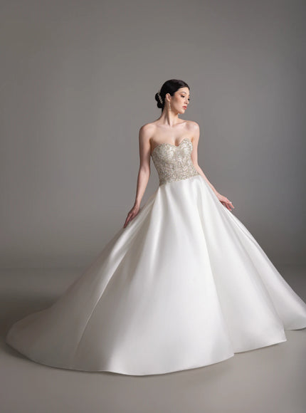 Lazaro Banu Mikado Ball Gown Wedding Dress