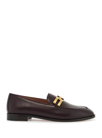 Aquazzura smooth leather brandi loafers in