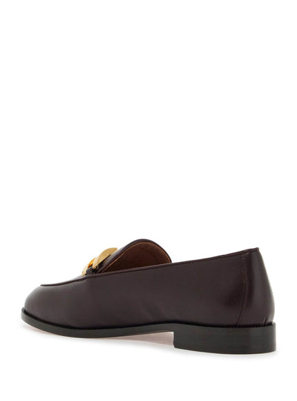 Aquazzura smooth leather brandi loafers in