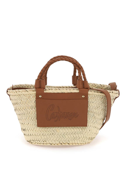 CASTANER raffia basket bag for